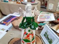 Angel Anna - turquoise -  35 x 15 cm decorative figurine 