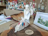 Angel Loretta - white -  15 cm decorative figurine 