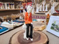 Angel Groom - orange -  20 x 9 cm decorative figurine 