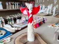 Angel Celine - red -  35 x 18 cm decorative figurine 