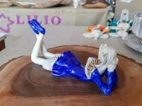 Angel Dixie Pearl - blue -  15 cm decorative figurine 