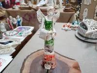 Angel Frances - green -  30 x 14 cm decorative figurine 
