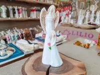 Angel Hannah & Evelyn - white -  32 x 15 cm decorative figurine 
