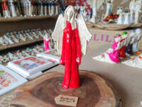 Angel Julia - - red -  27 x 14 cm decorative figurine 