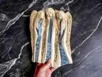 Angels Faith Hope Love - gray -  28 x 20 cm decorative figurine 