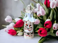 Angel Anna - white -  35 x 15 cm decorative figurine 