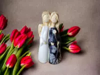 Angels Apple & Ella -  18 x 10 cm decorative figurine 
