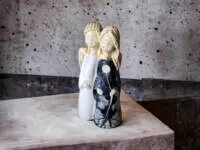 Angels Apple & Ella -  18 x 10 cm decorative figurine 