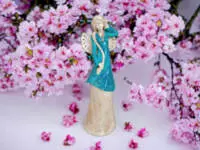 Angel Arianna - turquoise -  35 x 15 cm decorative figurine 