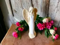 Angel Emily - white -  22 x 9 cm decorative figurine 