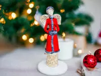 Angel Gia - red -  35 x 15 cm decorative figurine 