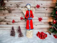 Angel Gia - red -  35 x 15 cm decorative figurine 