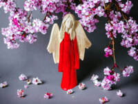 Angel Julia - - red -  27 x 14 cm decorative figurine 
