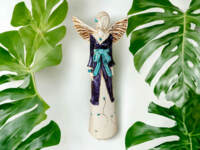 Angel Lily - blue -  35 x 15 cm decorative figurine 
