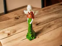 Angel Margaret - green -  32 cm decorative figurine 
