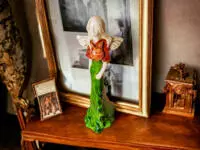 Angel Margaret - green -  32 cm decorative figurine 