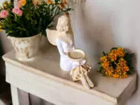 Angel Marion - white -  15 cm decorative figurine 