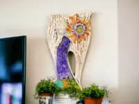 Angel Xenylla Art - violet -  decorative figurine 