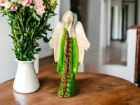 Angel Julia Art - green -  27 x 14 cm decorative figurine 