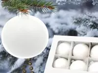  -  80 mm glass christmas balls 