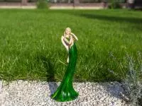 Angel Elise - green -  35 x 15 cm decorative figurine 
