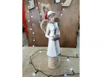 Angel Gia - white -  35 x 15 cm decorative figurine 