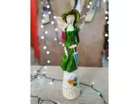 Angel Olivia - green -  32 x 15 cm decorative figurine 