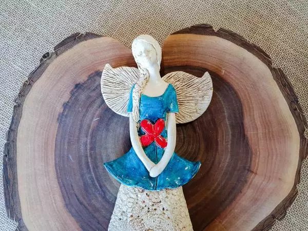 Angel Abigail - brown -  30 x 14 cm decorative figurine 