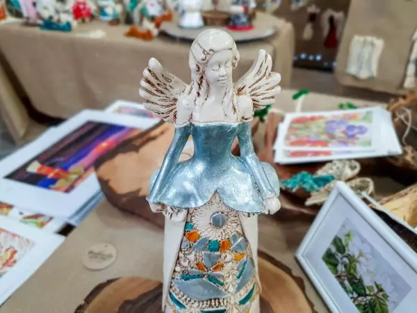 Angel Anna Silver -  35 x 15 cm decorative figurine 