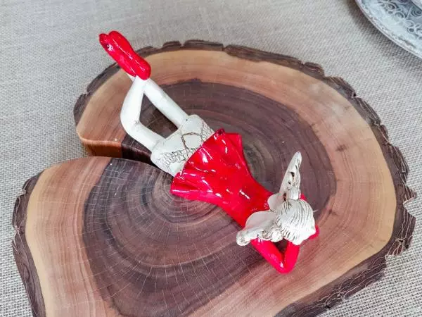 Angel Minnie - red -  15 cm decorative figurine 