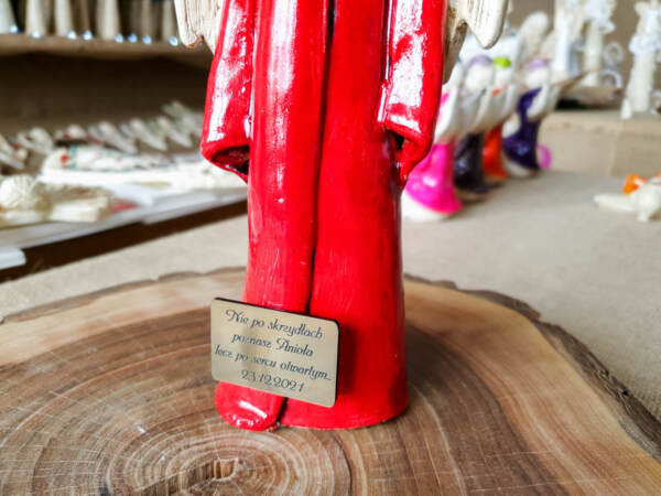 Angel Julia - - red -  27 x 14 cm decorative figurine 