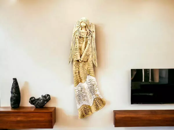 Angel Genesis - white -  55 x 20 cm decorative figurine 