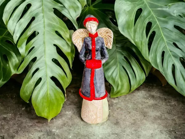 Angel Gia Grey -  35 x 15 cm decorative figurine 