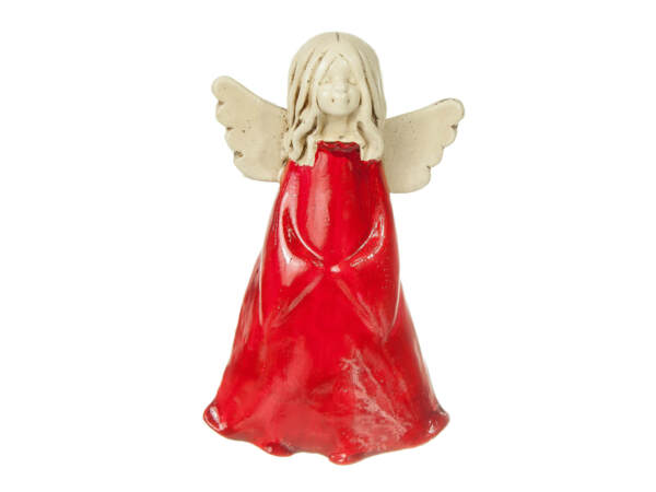 Angel Monica - red -  18 x 10 cm decorative figurine 