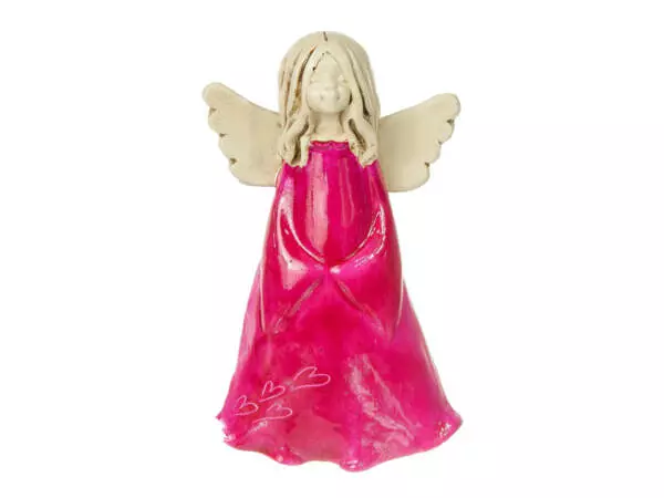Angel  Monica - pink -  18 x 10 cm decorative figurine 