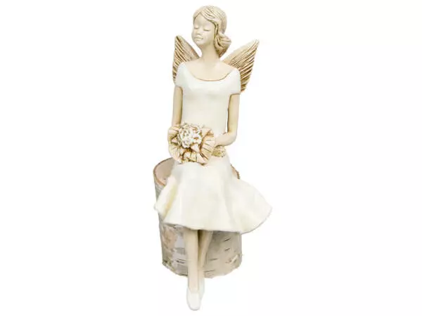 Angel Pauline Creamy -  20 x 9 cm decorative figurine 