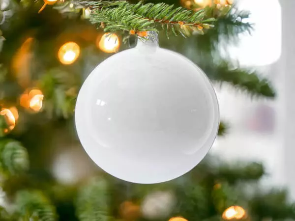  -  100 mm glass christmas balls  6 pcs