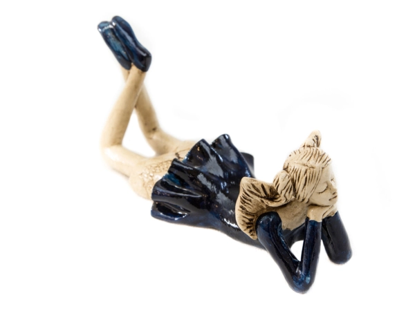 Angel Dixie - blue -  15 cm decorative figurine 