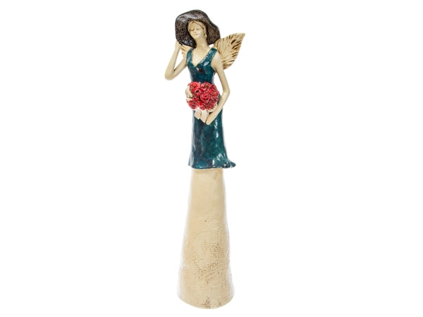 Angel Chloe - blue -  50 x 15 cm decorative figurine 