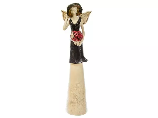 Angel Chloe - brown -  50 x 15 cm decorative figurine 