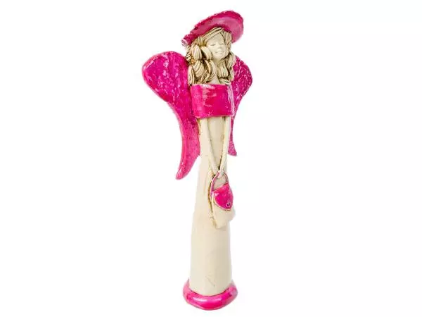 Angel Coco - pink -  30 x 14 cm decorative figurine 